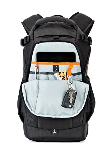 Lowepro LP37131, Flipside 500 AW II Camera Backpack, Fits Mirrorless, Compact Drone, DSLR with Lens, Extra Lenses, Black