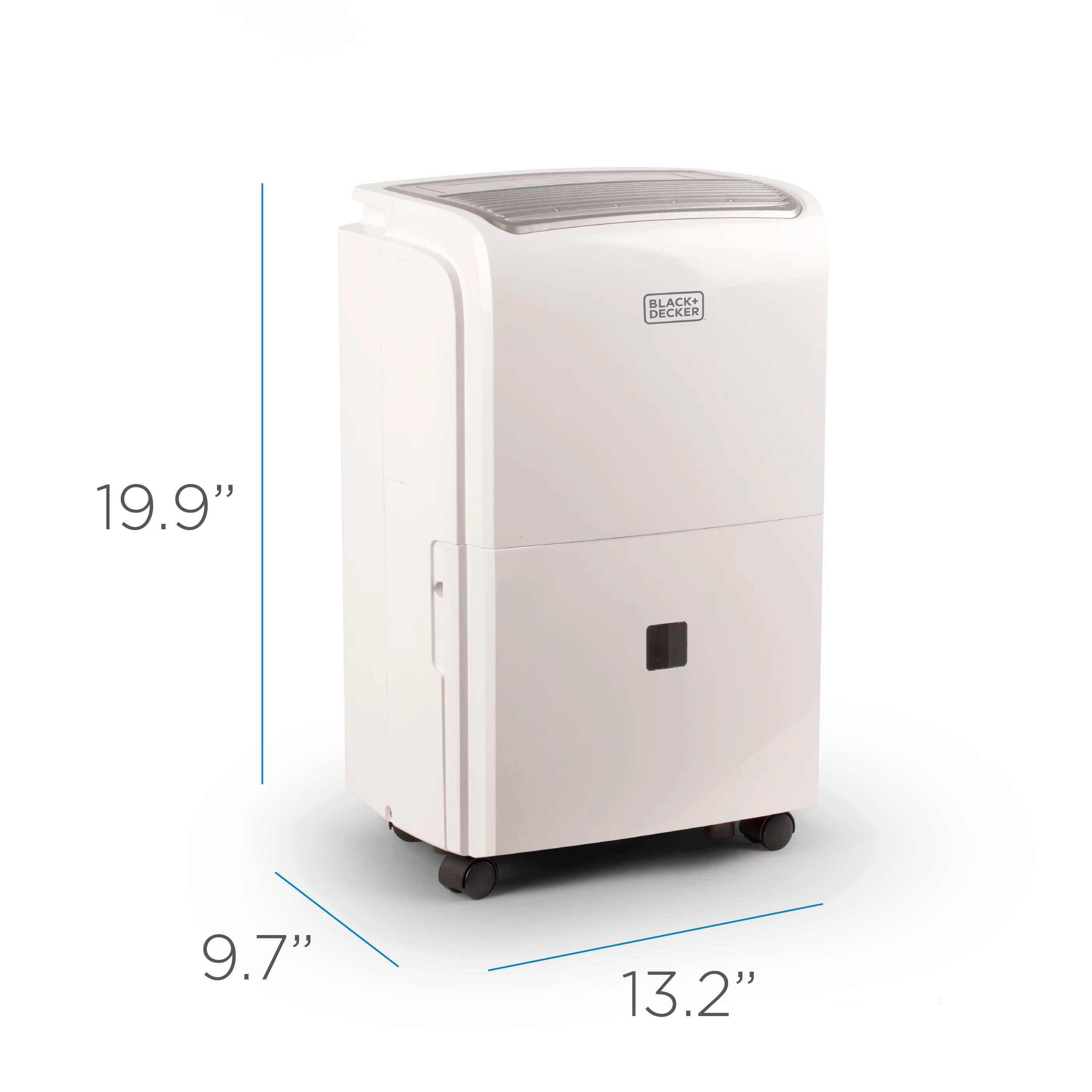 BLACK+DECKER 3000 Sq. Ft. 30 Pint Dehumidifier for Large Spaces and Basements, Energy Star Certified, BDT30WTB , White