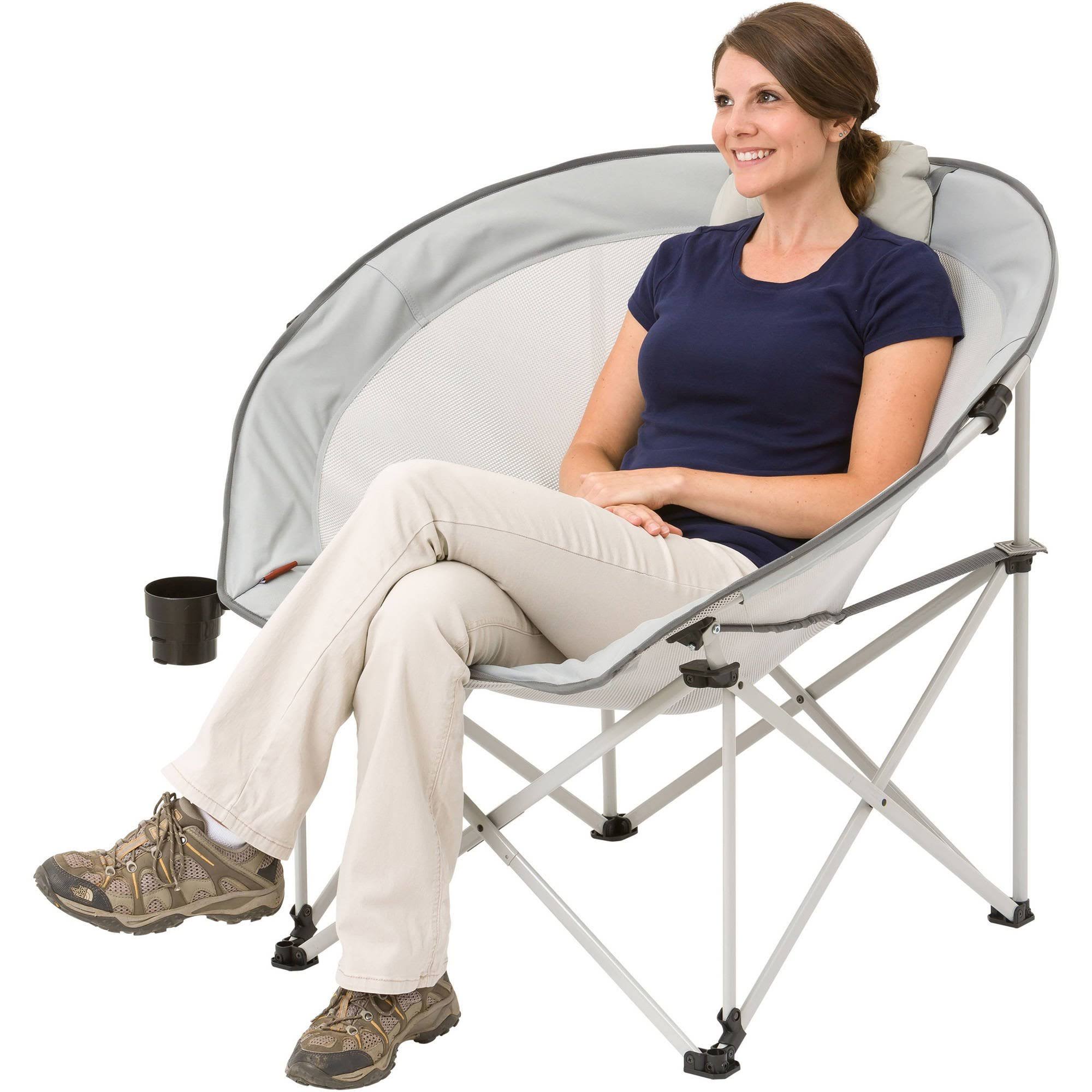 Ozark Trail Oversized Cozy Camping Chair Includes Carry Bag with Strap