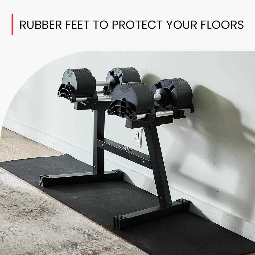FF Finer Form Nuobell Adjustable Dumbbell Rack and Stand. Perfect Home-Gym Dumbell Rack for At-Home Nuobell Workouts. Safe