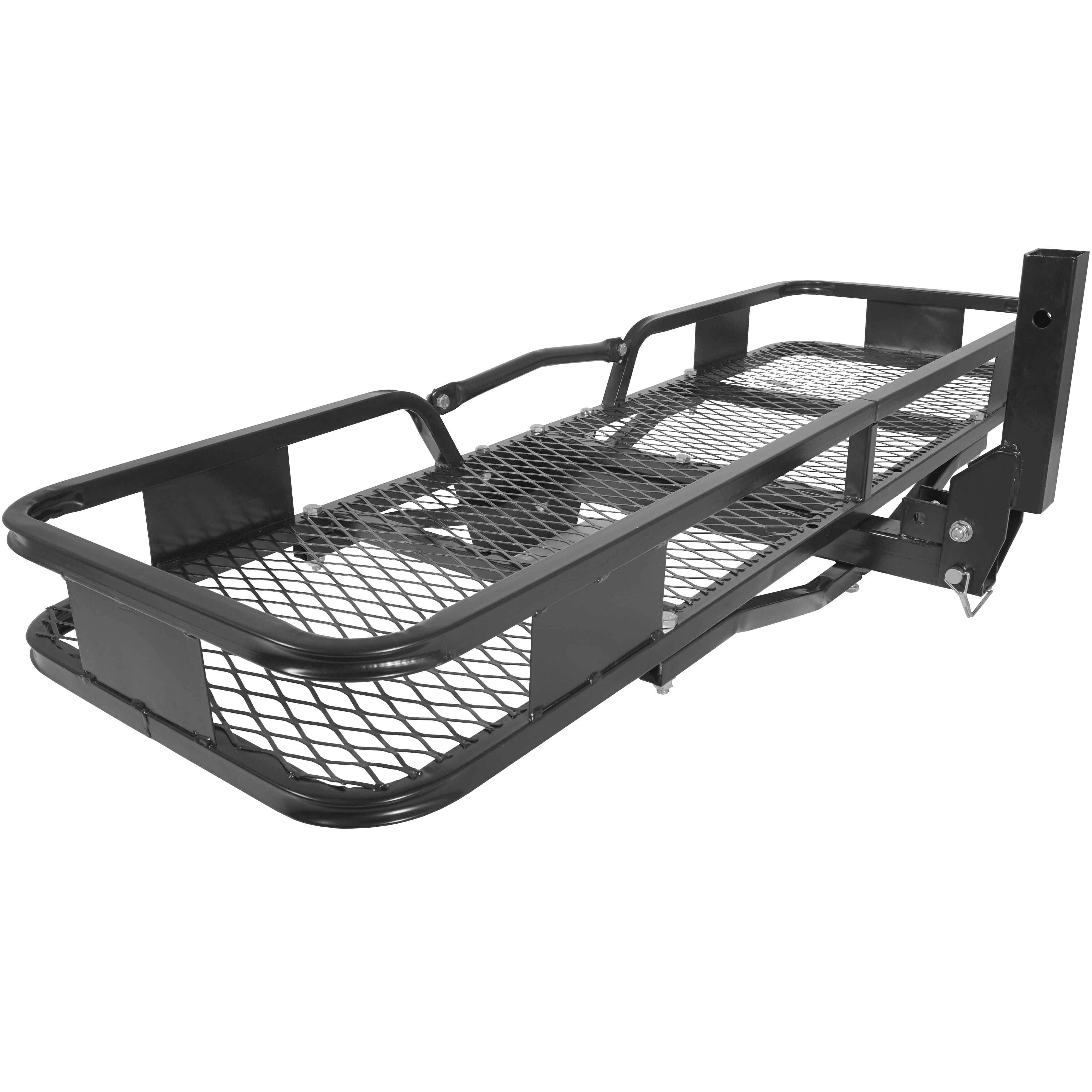 Titan Ramps Hitch Mounted Steel Cargo Carrier Basket 500 lb Capacity 2x22 Receiver