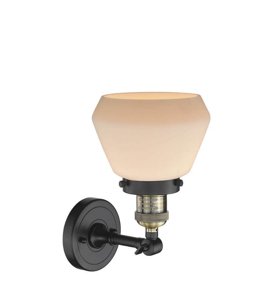Innovations 201F-SG-G173 Fulton Semi-Flush Mount 1 Light in Satin Gold