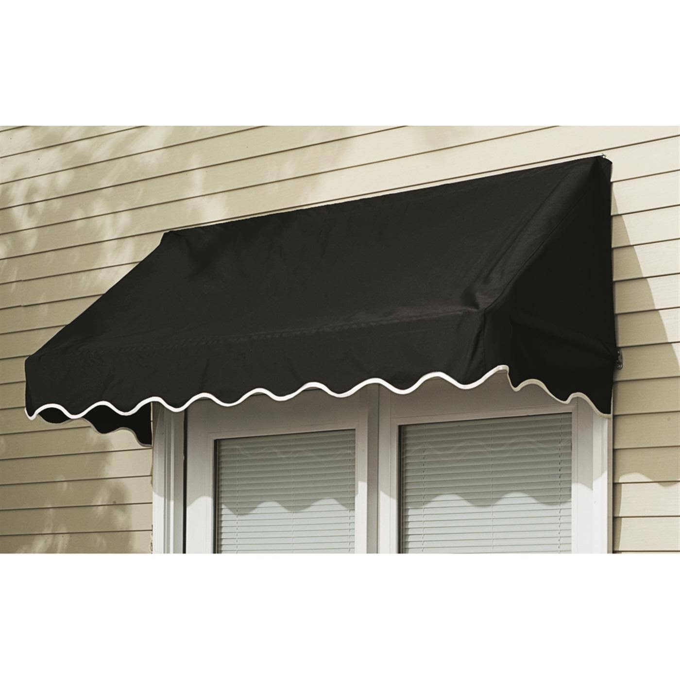 CASTLECREEK 8& Window and Door Awning, Black