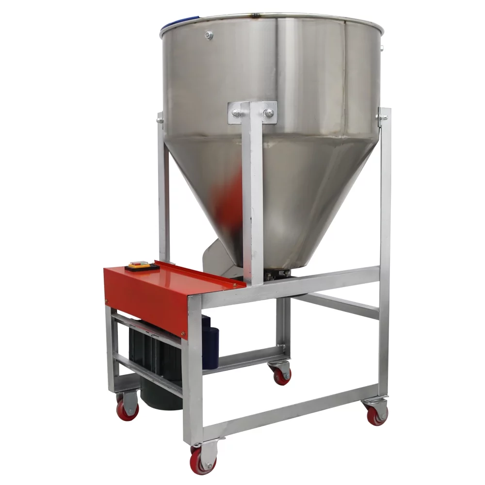 EQCOTWEA Dry Powder Mixer Feed Blender Granular Plastic Mixing Machine Stainless Steel 75KG