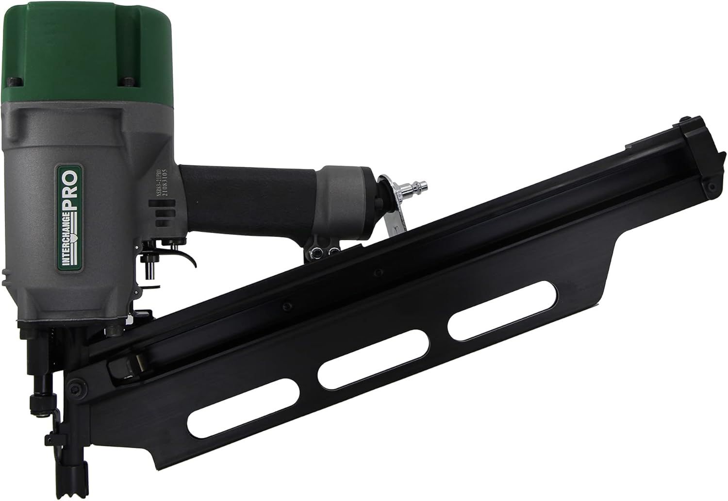 Interchange Pro NSR83-21PRO 21-Degree 3-1/4" Plastic Strip Round Head Heavy Duty Framing Nailer w/Adjustable Depth of Drive
