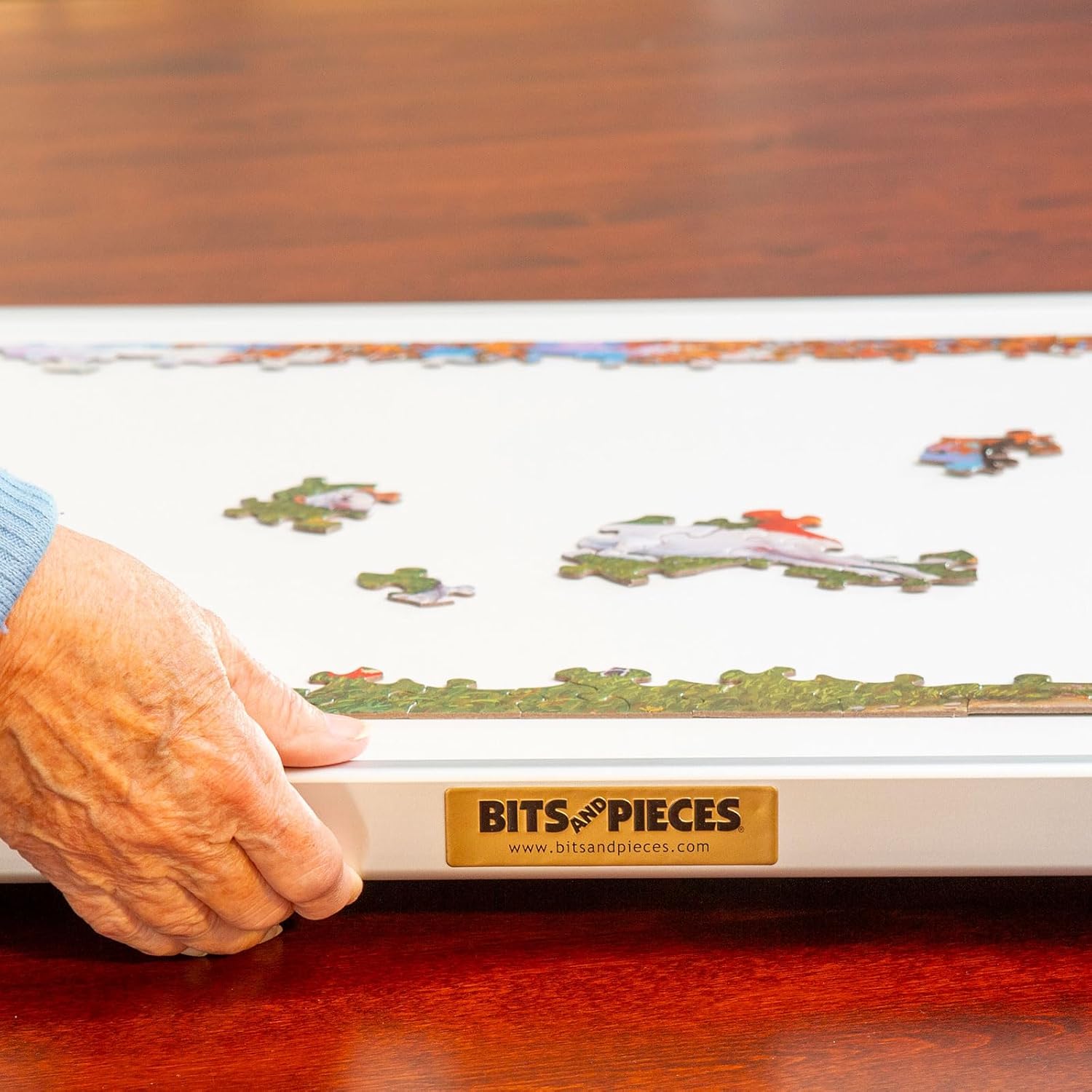 Bits and Pieces - 1500 Piece Puzzle Board with Drawers - Jumbo Pro Plateau