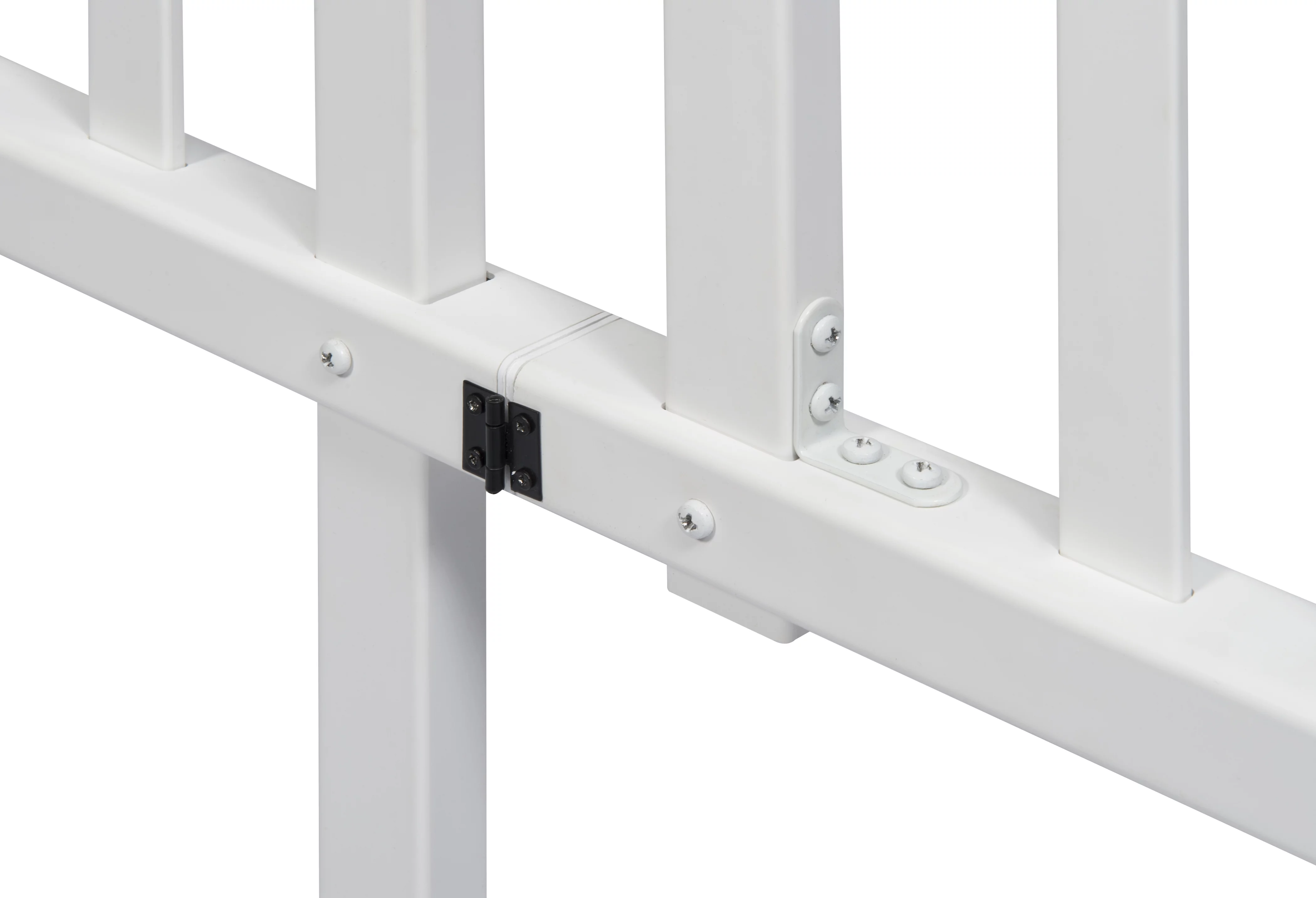Zippity Outdoor Products Washington Vinyl No-Dig Gate Kit w/ Fence Wings (30in H x 60 1/2in W) - Radiant Selections