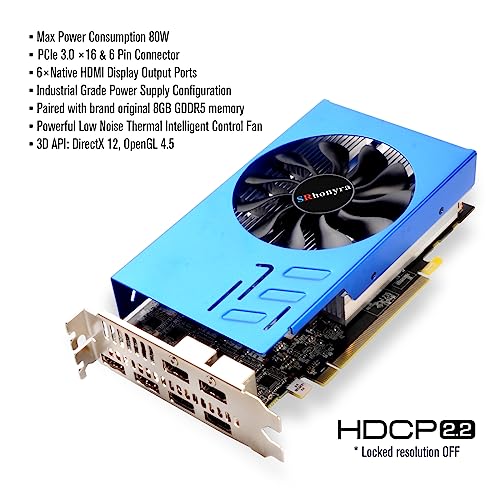 GTX 750 Ti 4GB Graphics Card GDDR5 Dual Slot 4HDMI Monitor Video Card 128-Bit PCIe Bus Powered
