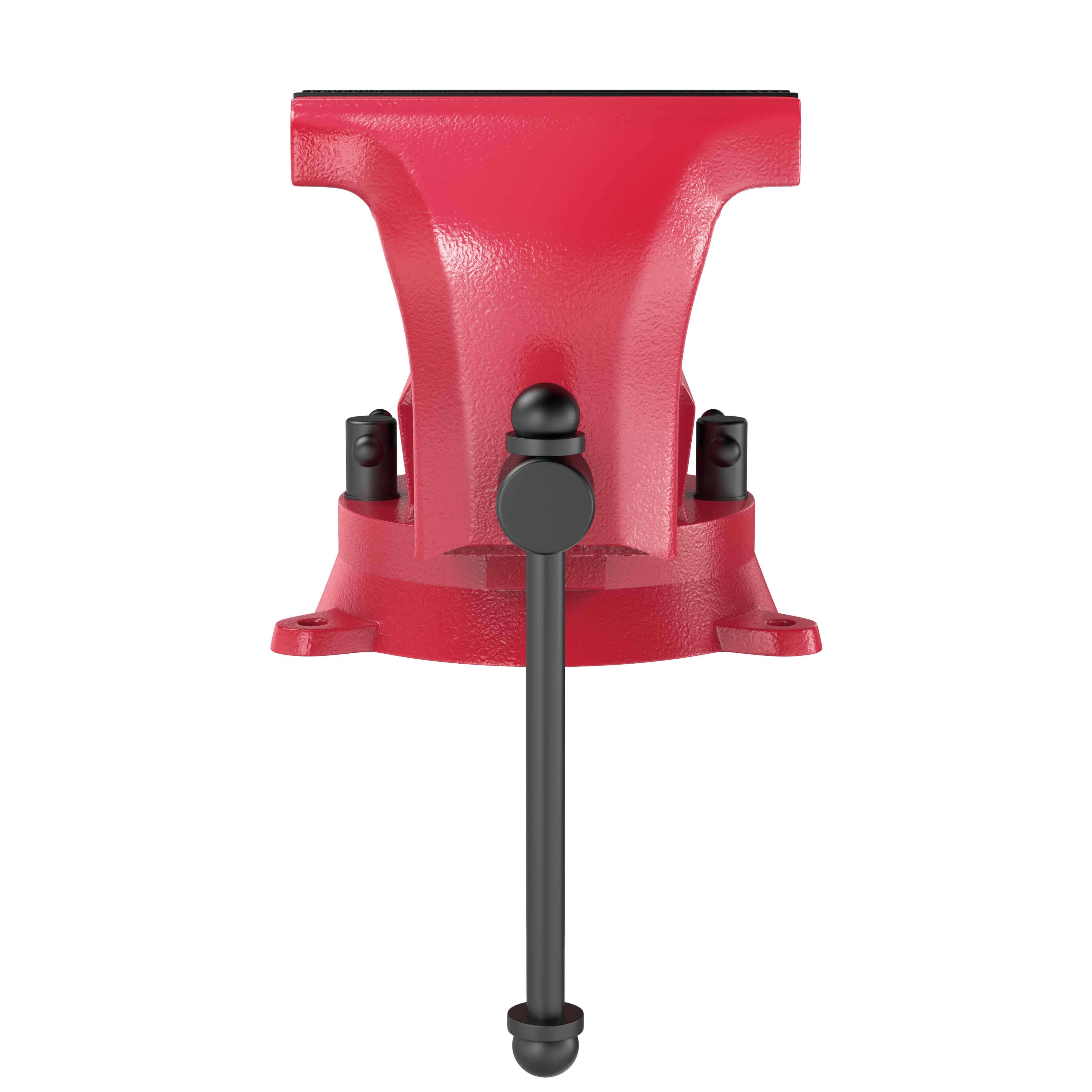 Olsa Tools 4 inch Bench Vise | 360° Swivel Base | 5,500 lb Clamping Force | for