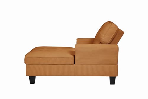 Chaise Lounge Indoor Sleeper Sofa Bed Chair Upholstered Lounge Chair for Bedroom Living Room with Rivets Green (Green+Corduroy)