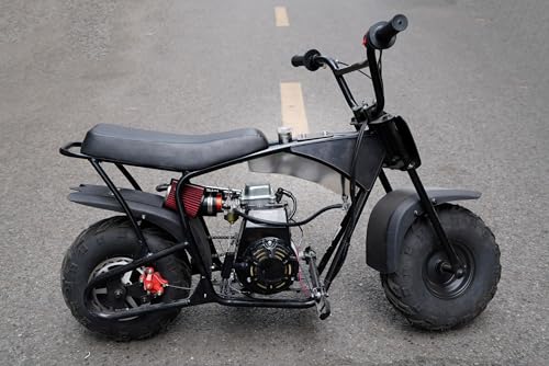 JMCHSTORE Stainless Steel Mini Bike Gas Fuel Tank for Montser Mega moto MMB80 105cc, for Coleman RB100 Realtree RT100