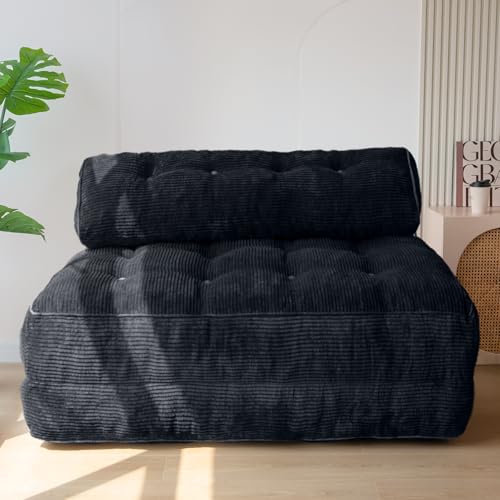 MAXYOYO Folding Sofa Bed, Convertible Sleeper Chair with Pillow Foldable Mattress with Back Support