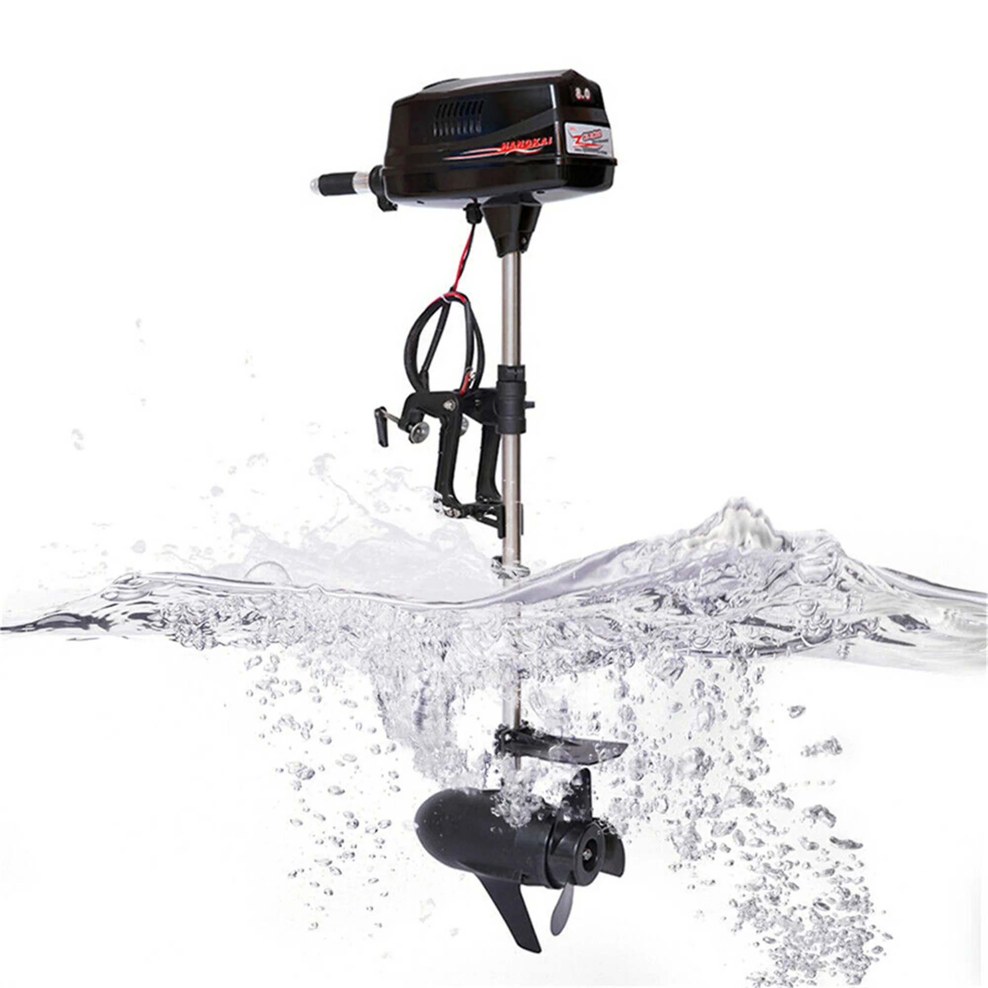 Oukaning 2.2KW Electric Boat Parts Kayaks Outboard Motor Boat Engine Boat Propeller (8HP 48V )