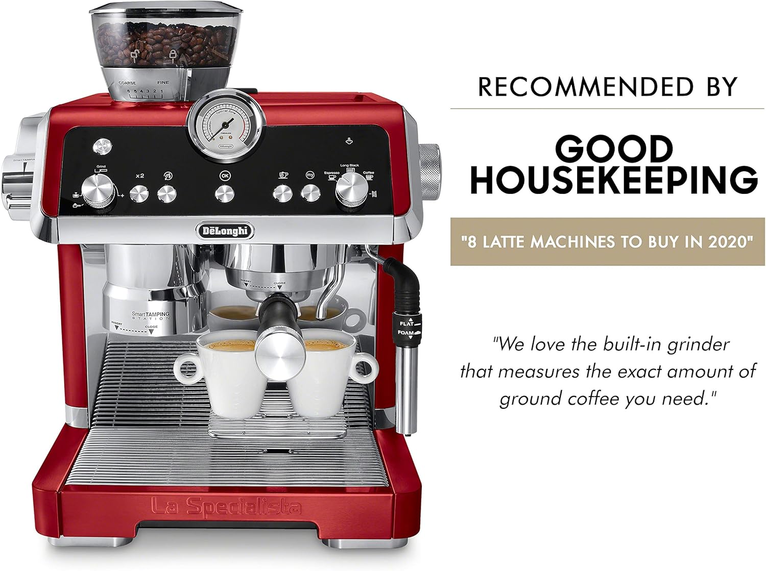 De'Longhi EC9335R La Specialista Espresso Machine with Sensor Grinder, Dual Heating System