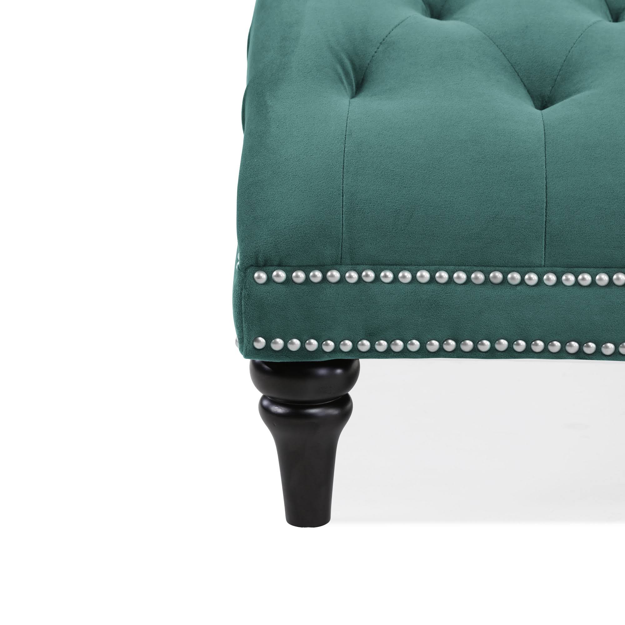 Cara Snuggler Chaise - Turquoise Blue - Handy Living