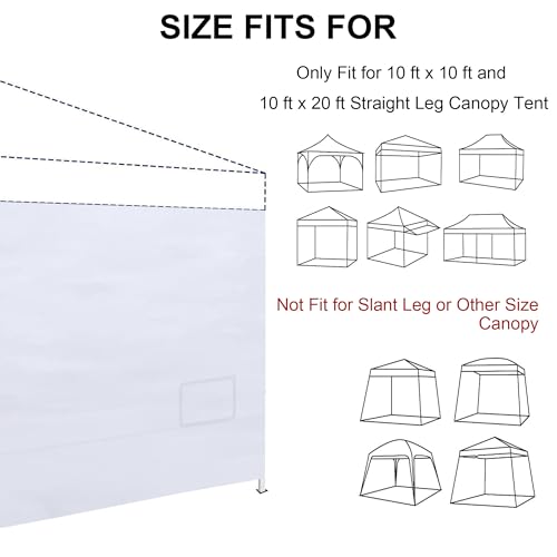 SANWAY 10x10 Pop Up Canopy Tent with Sidewalls x 4 &ndash; Easy Setup Canopy Tent, Waterproof, UV-Resistant