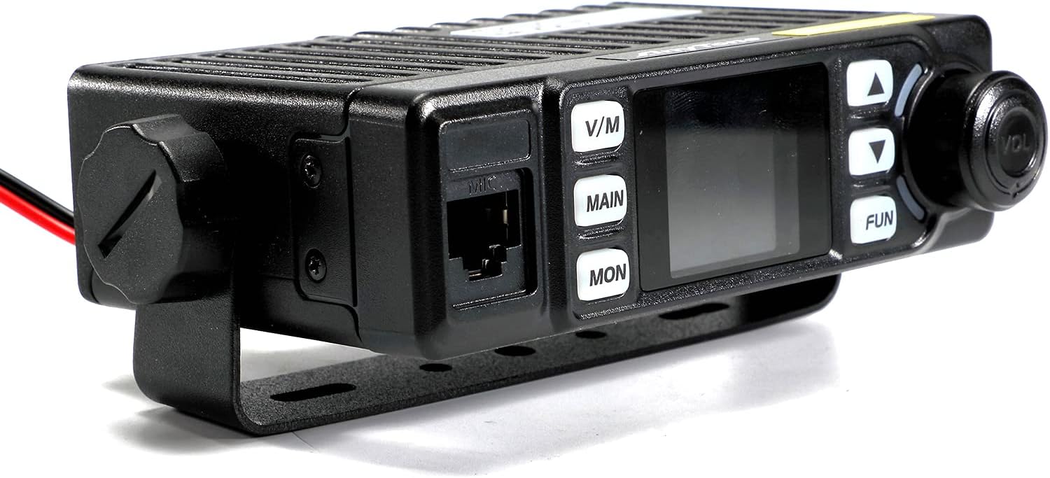 AnyTone Mobile Amateur Transceiver AT-779UV 20-Watt Dual Band VHF/UHF 144-148MHz/420-450MHz Mobile Radio Long Range Mini Scanning Receiver w/Free