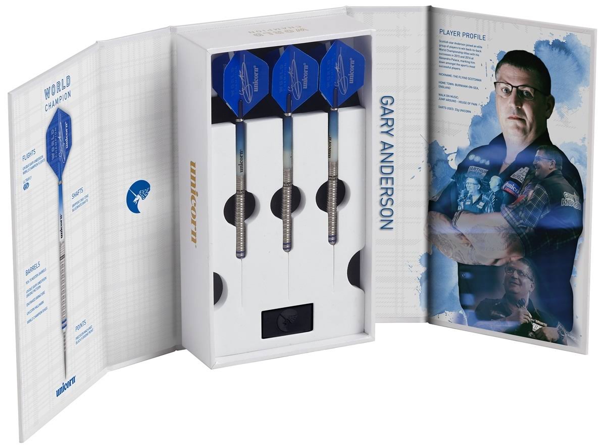 Unicorn Gary Anderson Phase 3 Deluxe 21g Steel Tip Darts