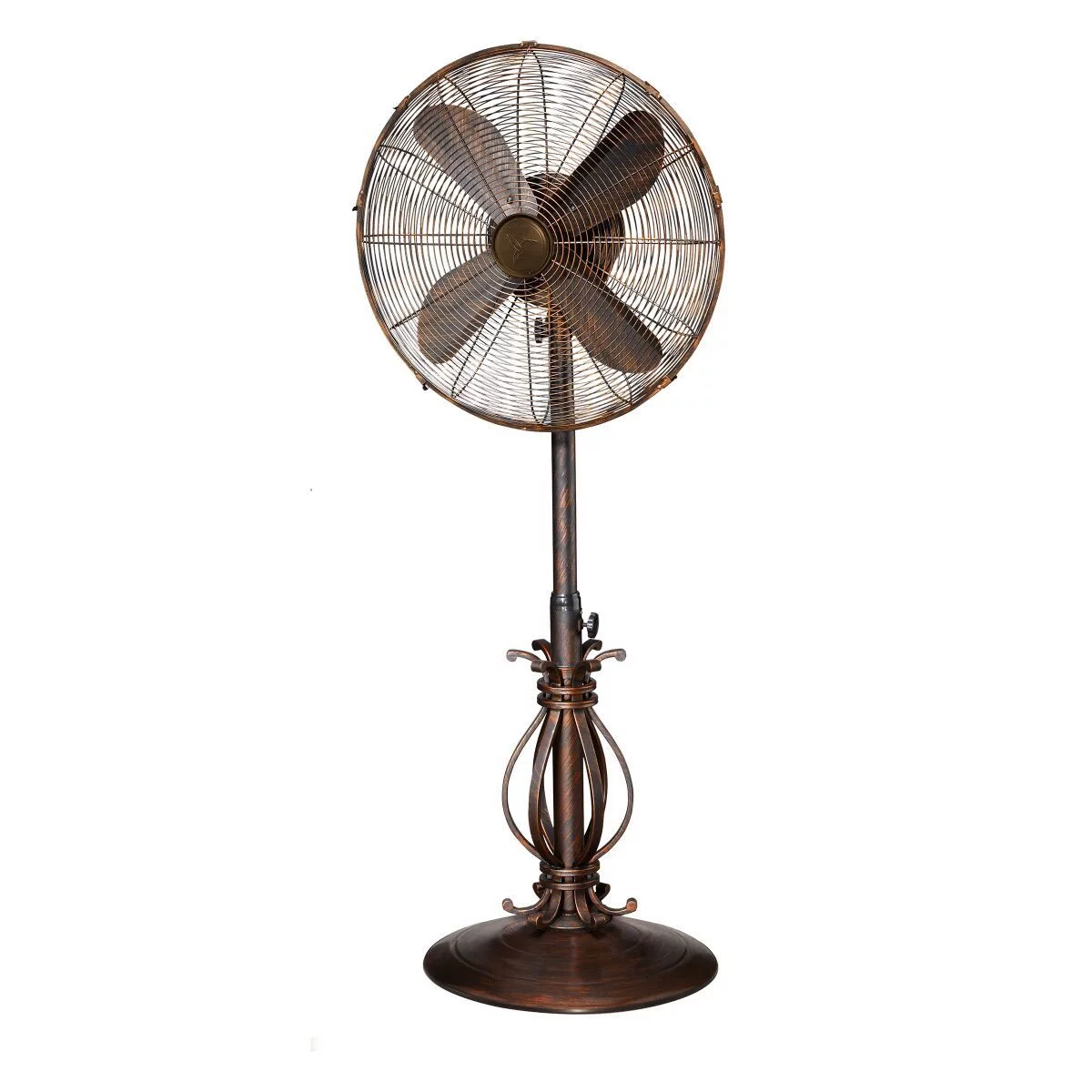 DecoBREEZE DBF1080 Adjustable Oscillating Outdoor Pedestal Fan Prestigious Brown