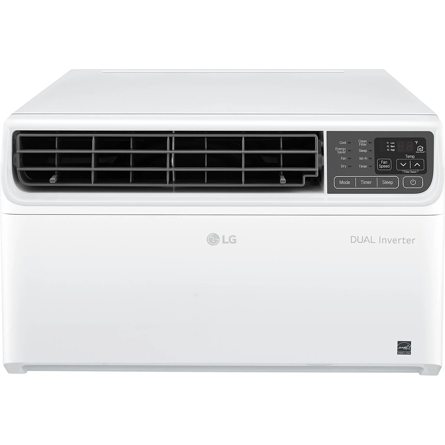 LG Energy Star 9,500 BTU 115V Dual Inverter Window Air Conditioner with Wi-Fi Control