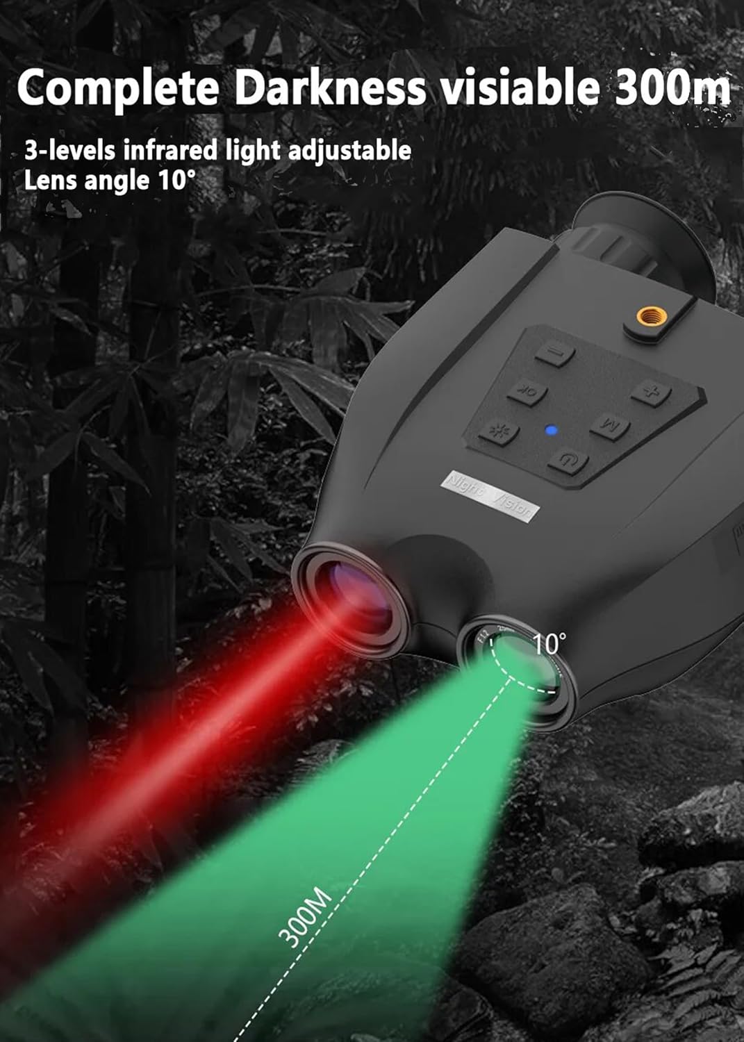 Night Vision Goggles Head Mounted, Night Vision Binoculars, Built in Dual 1.4inch Screen, 3D Vision Effect, 8X Digital Zoom