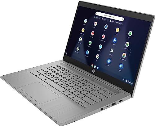 HP 2023 Chromebook Laptop, 14 Inch Display, Intel Celeron N4120 Processor, 4GB RAM, 64GB eMMC, Intel UHD Graphics 600, WiFi, Bluetooth, Chrome OS