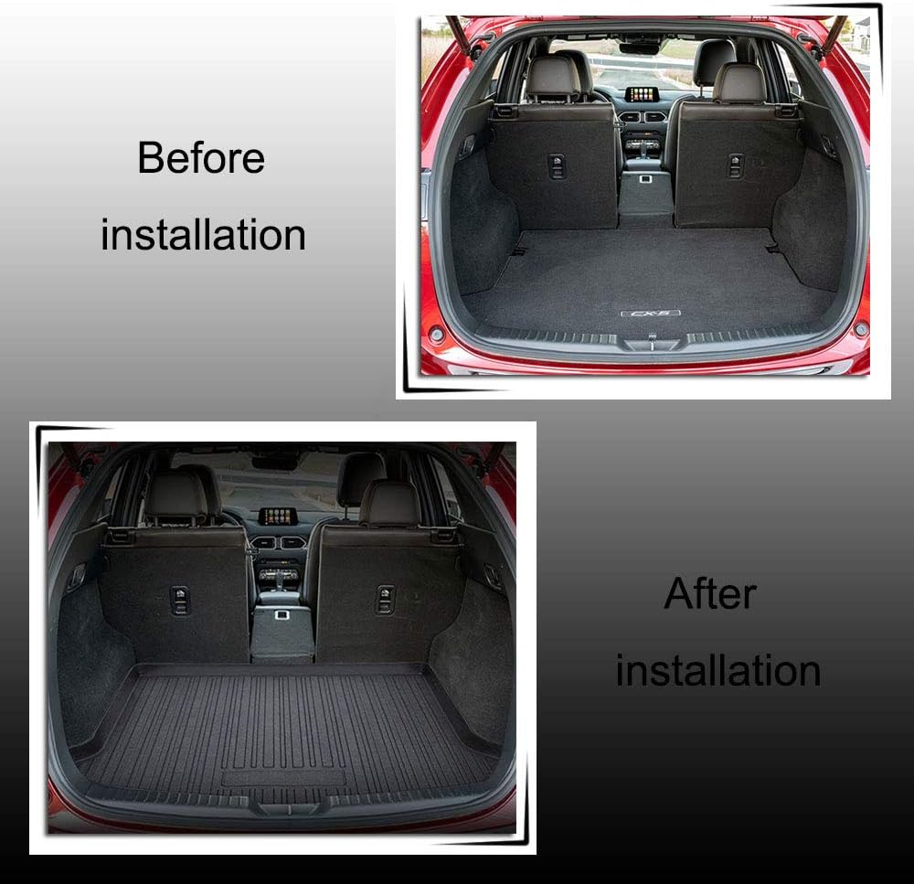 Cargo Liner Trunk Mat 2019-2022 Cargo Tray Black Compatible with 2017 2018 Mazda CX-5