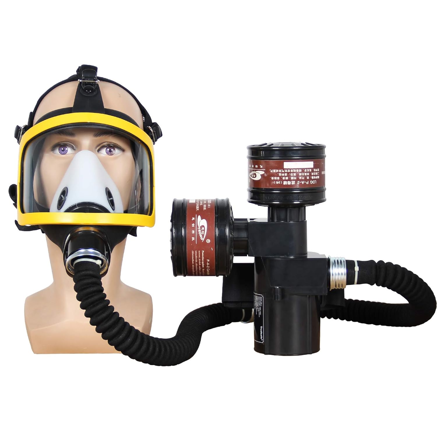 Portable Electric PAPR Respirator System, Air Respirator for Painting, Powered Air Purifying Respirator, Dust and Industry Use