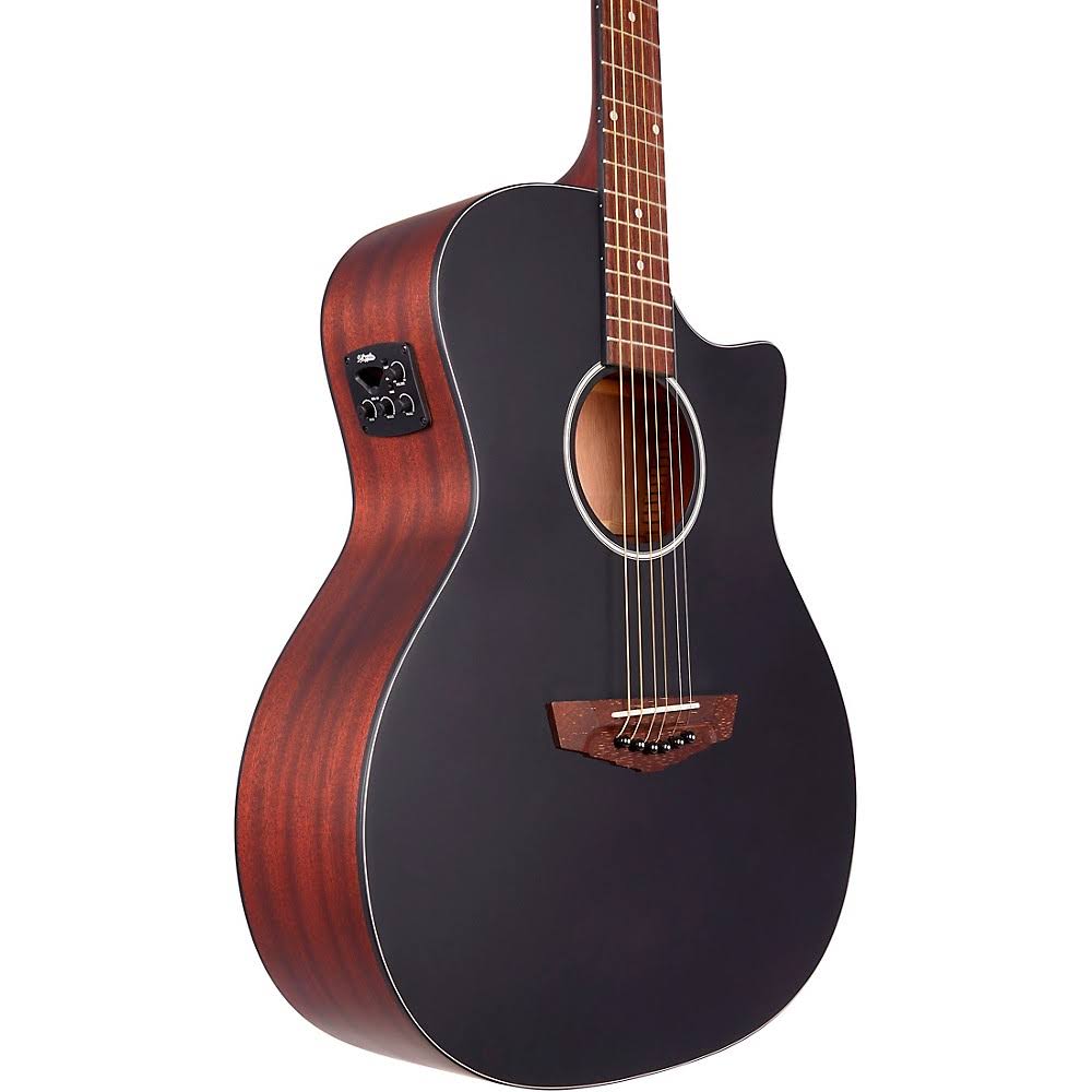 D&Angelico Premier Series Gramercy CS Cutaway Orchestra Acoustic-Electric Guitar Matte Black
