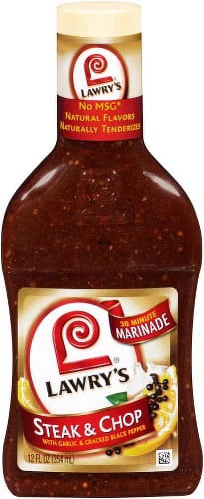 Lawry's Steak & Chop Marinade, 12 Fl Oz (Pack of 4)
