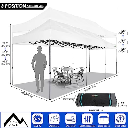 COBIZI 13x26 Pop Up Tent 13x26 Canopy with Sidewalls Heavy Duty Canopy Party Tent for Parties