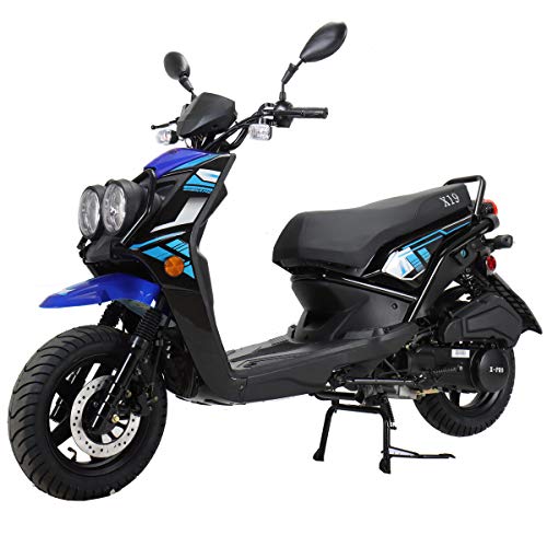 X-PRO 150cc Adult Moped Street Gas Moped 150cc Bike with 12" Aluminum Wheels (White)