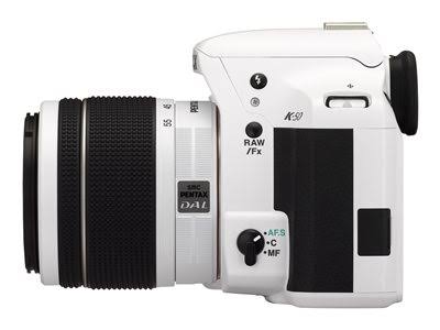 Pentax K-50 16.3 MP Digital SLR Camera - 1080p - White - DA 18-55mm WR and 50-200mm WR Lenses