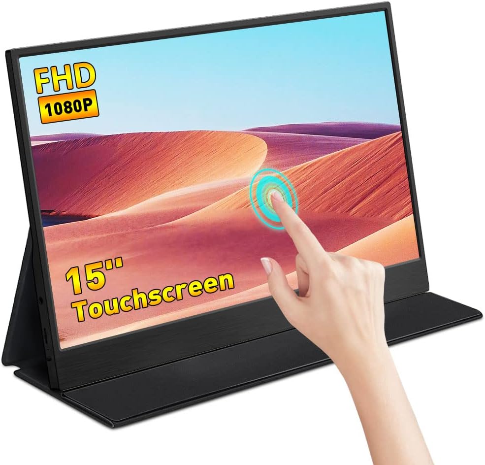 Portable Monitor��AYY 15.8'' 1080P FHD Freesync IPS 100% SRGB Gaming Monitor with Speaker,Vesa