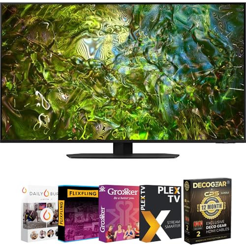 Samsung QN65QN90DA 65 Inch Neo QLED 4K Smart TV (2024) Bundle with 1 YR CPS Enhanced Protection Pack
