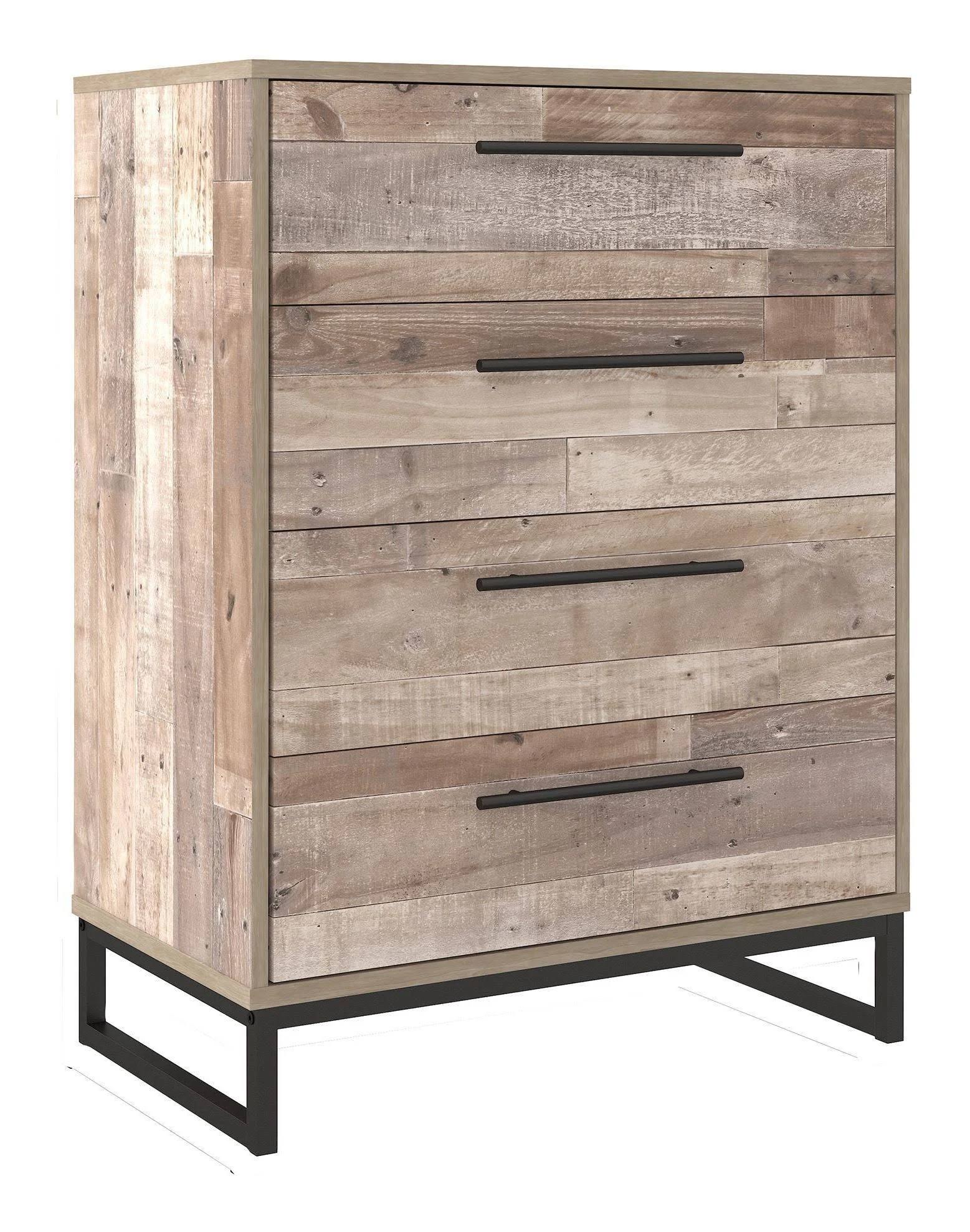 Signature Design Neilsville Whitewash 4-Drawer Chest by Ashley