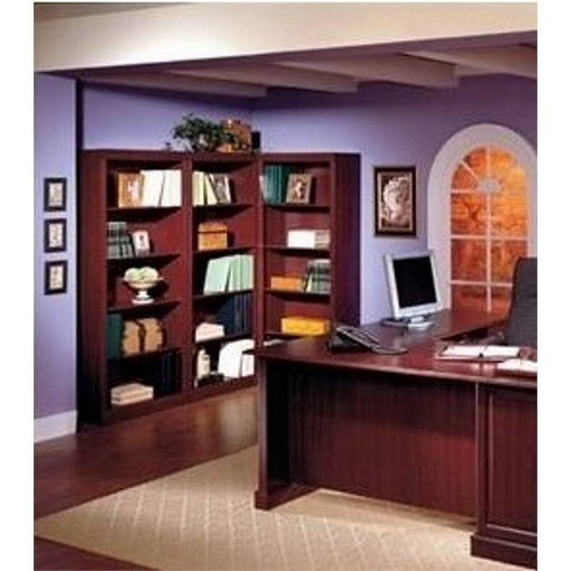 Bowery Hill 5 Shelf Wood Bookcase in Harvest Cherry - BH-2018
