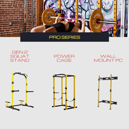 HulkFit Multi-Functional Adjustable Pro Series Power Cage Weight Rack, Squat Rack for Home Gym with 2 Pull Up Bars