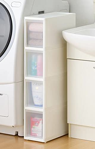 Slim Storage Drawer 6 Small Drawers Unit Narrow Slim Storage for Kitchen bathroom bedroom cabinet Plastic Storage Tower chest Slim tall storage