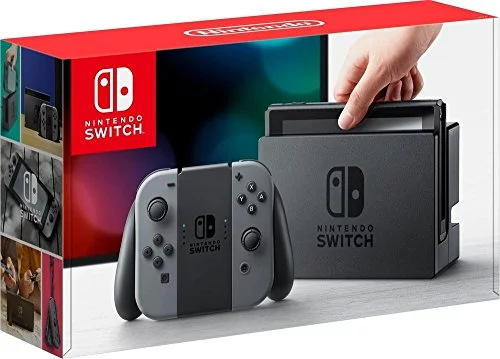 Nintendo Switch 6 items Bundle:Nintendo Switch 32GB Console Gray Joy-con,128GB Micro SD Card Nintendo Joy-Con (L/R) Wireless Controllers Neon Red