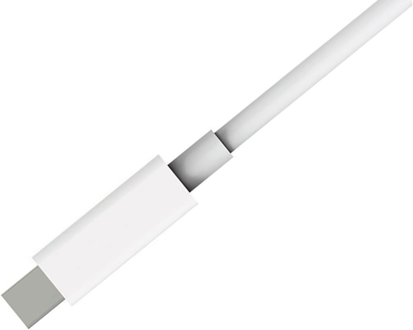 2M Thunderbolt 2 Cable, BolAAzuL 6.6ft Thunderbolt 2 Cable Male to Male White Data & Video Cord for MD861ZM/A MD862ZM/A Pack of 2