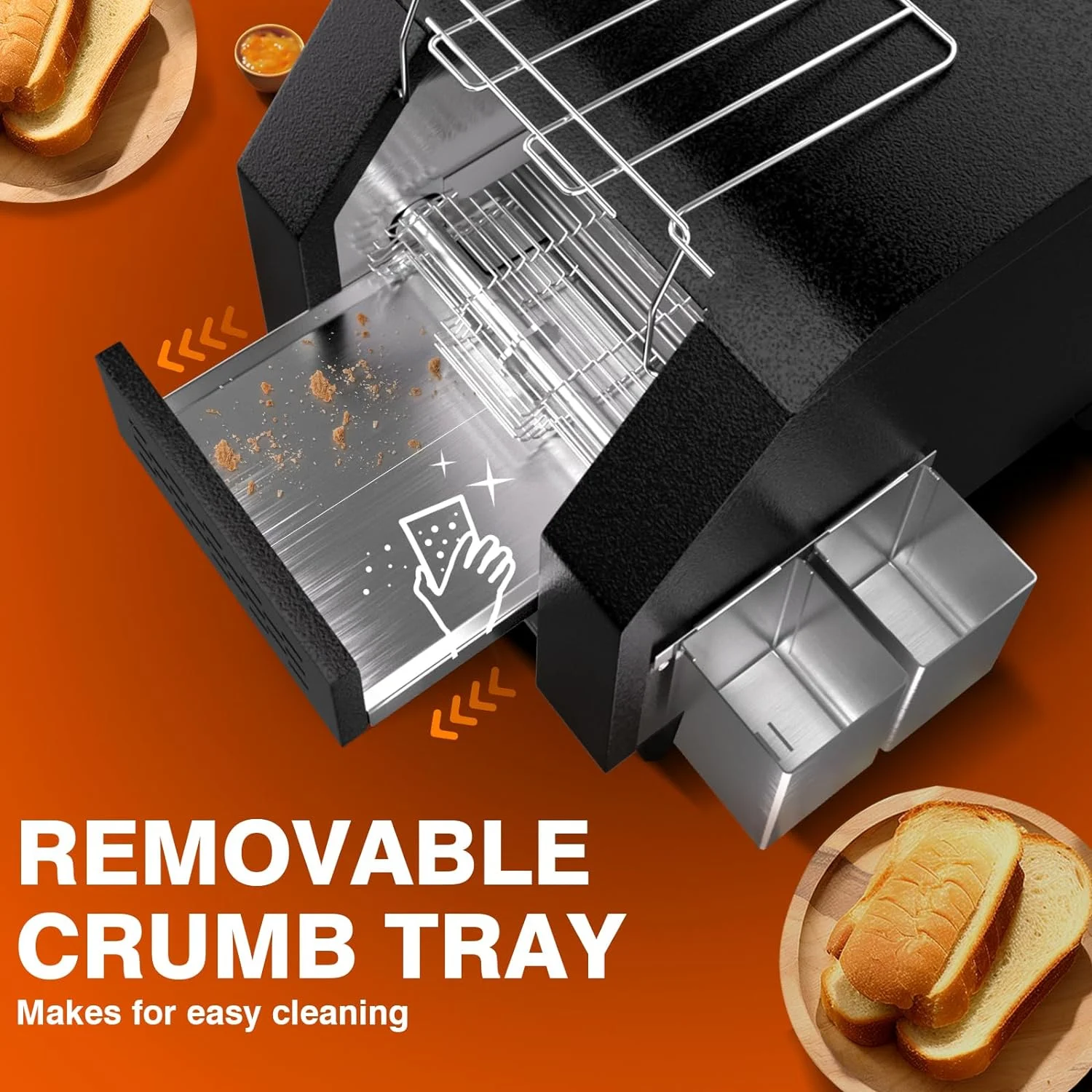 Commercial Conveyor Toaster Electric Stainless Conveyor Toaster for Restaurant Bun Bagel Bread Heavy Duty Conveyor Toaster(150 Slices/h Black)
