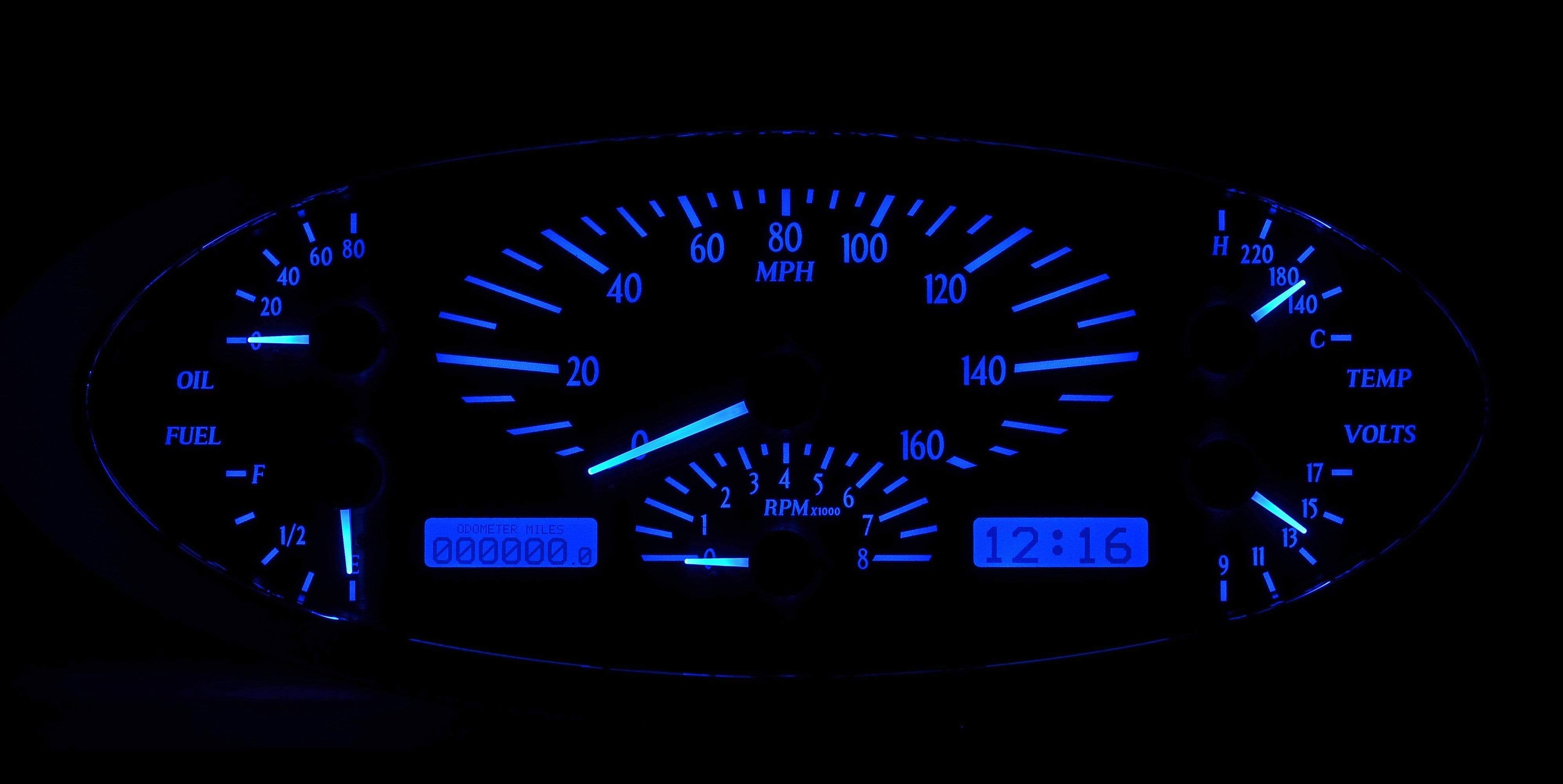 Dakota Digital 1932 Ford Car Analog Dash Gauge Instrument System Vhx-32F White