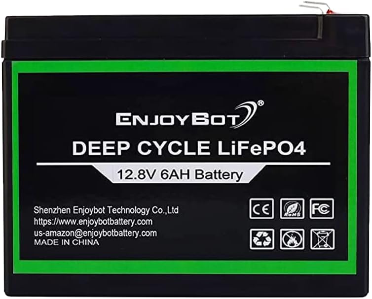 Enjoybot Deep Cycle Battery LiFePO4 12V 300Ah, Built-in 200A BMS, Lithium Iron Phosphate Battery for Solar RV Marine Camping