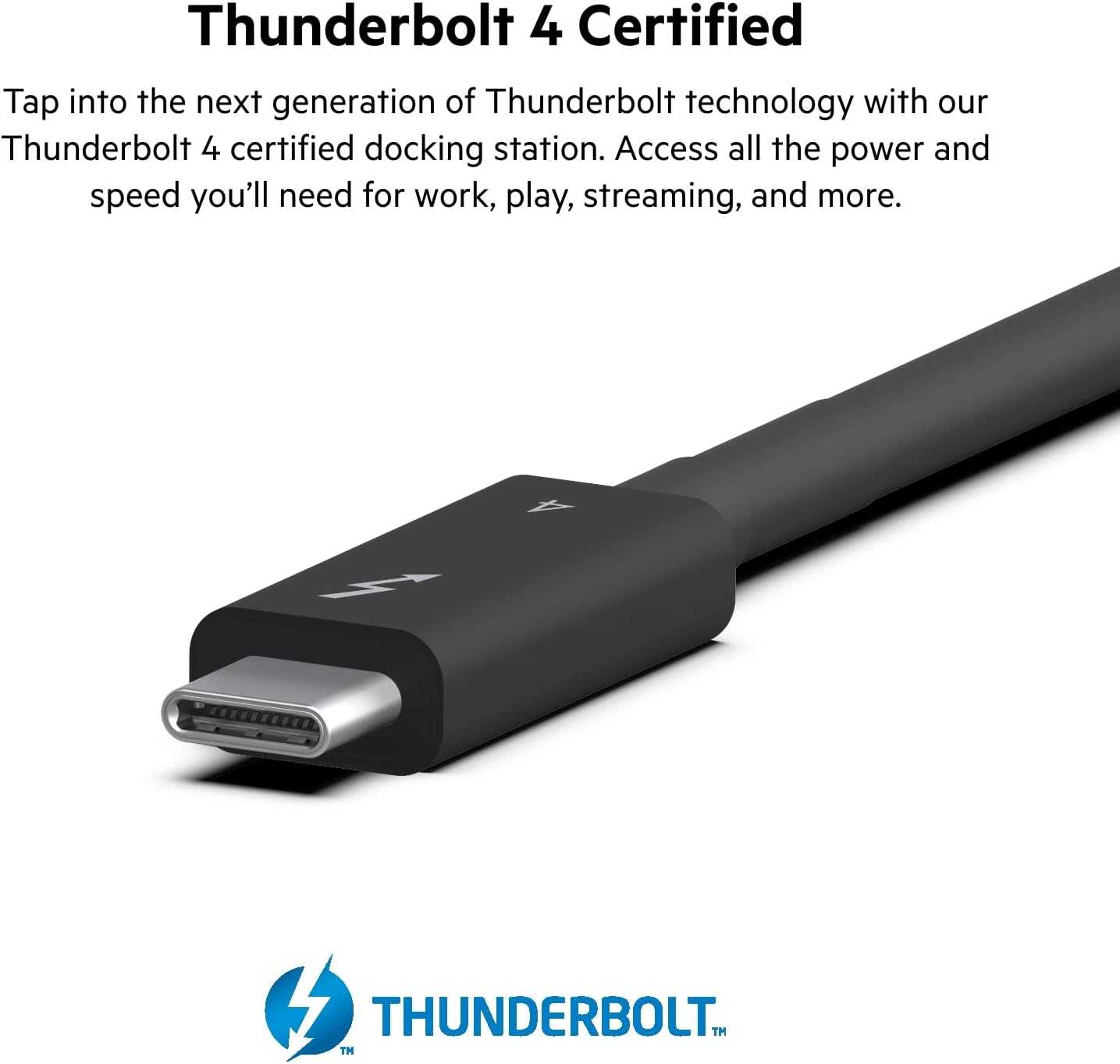 Belkin Thunderbolt 4 Dock Pro, Single 8K @ 60hz, Dual 4K Display Compatible, 2 x Thunderbolt 4 Port, 2 x HDMI Port, 90W Power Delivery PD