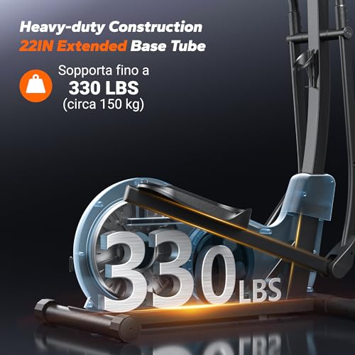 Merach Elliptical Machine, Elliptical Exercise Machine for Home with Hyper-Quiet Magnetic Drive System