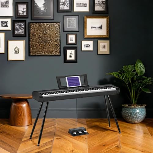 Starfavor 88 Key Full-Weighted Digital Piano, Electric Piano Keyboard for Beginner, Dual 30W Speakers, Graded Hammer Action 88 Keys, Triple Pedal
