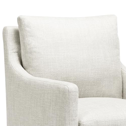 DUHOME Upholstered Dining Chair,Linen Accent Chair for Living Room,Single Sofa with 4 Casters