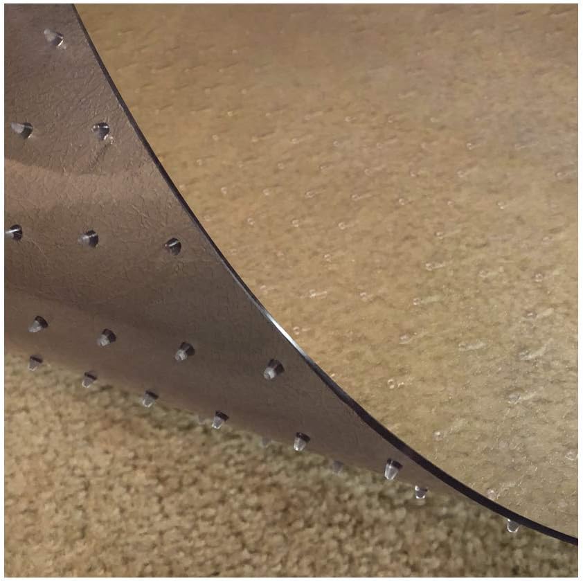 Resilia - Deluxe Clear Vinyl, Plastic Floor Runner/Protector for Deep Pile Carpet - Textured Pattern, (36 Inches Wide x 6 Feet Long)