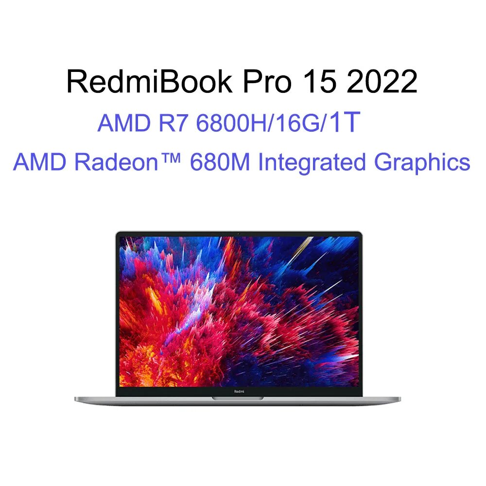 Xiaomi Redmibook Pro 15 2022 Laptop 15.6 inch 3.2K 90Hz PC Computer AMD Ryzen R7 6800H RTX2050 16GB 512GB SSD XIAOMi Notebook